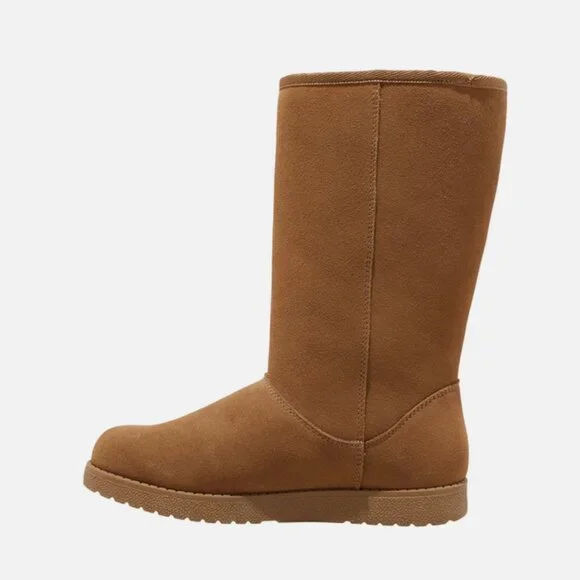 Womens Sarah Suede Shearling Winter Boots - Universal Thread Tan Brown 8 - Picture 3 of 12